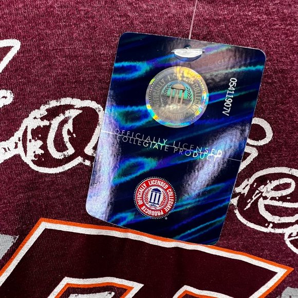 Virginia Tech Hokies T Shirt size XL Long Sleeve Graphic Creative Apparel NWT - Picture 5 of 8